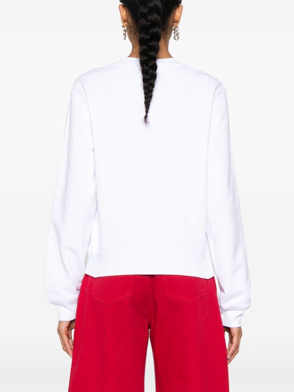 Felpa con stampa grafica in bianco Moschino - donna 