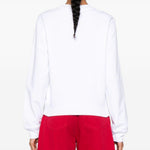 Felpa con stampa grafica in bianco Moschino - donna 