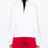 Felpa con stampa grafica in bianco Moschino - donna 