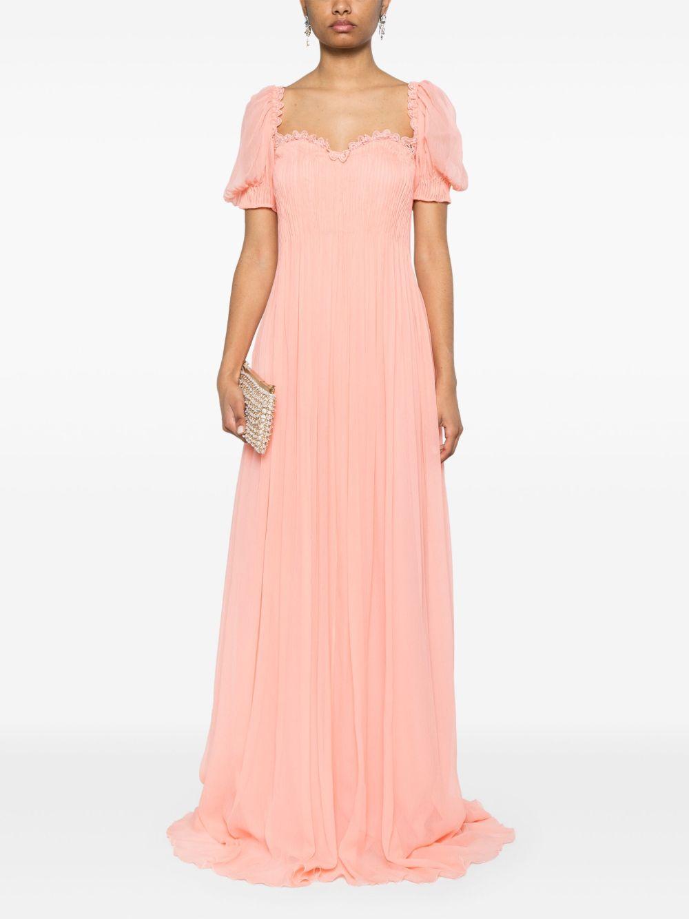 Abito lungo con plisse in rosa Ermanno Scervino - donna 