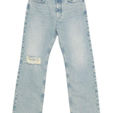 Jeans a gamba dritta swirl in celeste Sefr - uomo 