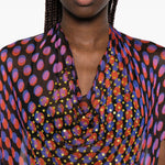 Abito midi a pois con cristalli ducy multicolore Dries van noten - donna 