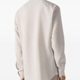 Camicia a maniche lunghe oasi in beige Zegna - uomo 