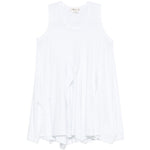 Top asimmetrica drappeggiata in bianco Comme des garcons - donna 