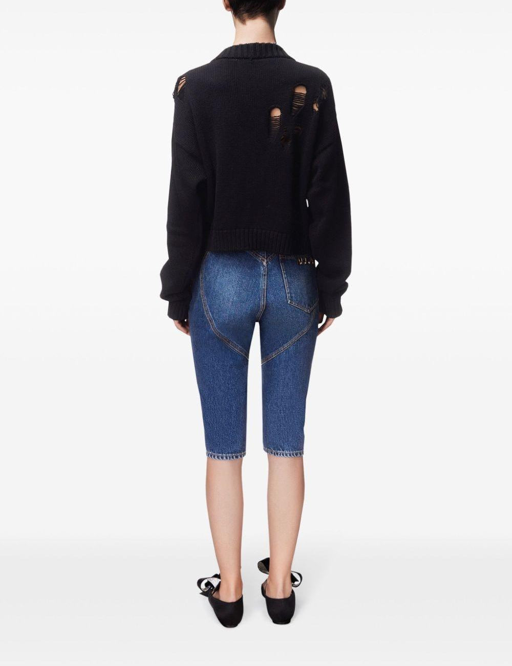 Cardigan con decorazione in cristalli in nero Area - donna 