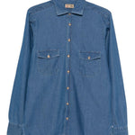Camicia con tasca in blu Barba - uomo 