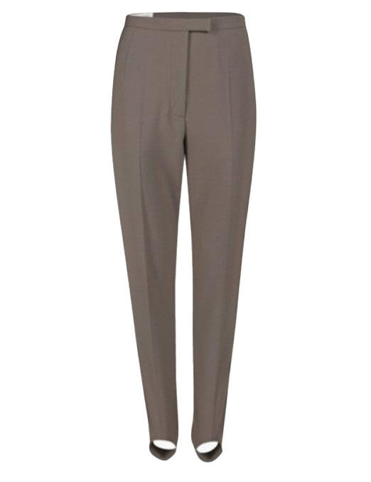 Pantaloni con piega stampata in marrone Dries van noten - donna 