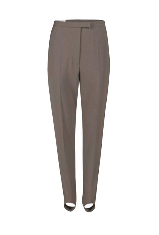 Pantaloni con piega stampata in marrone Dries van noten - donna 