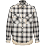 Camicia a quadri on tasche in blu e beige Feng Chen Wang - uomo 