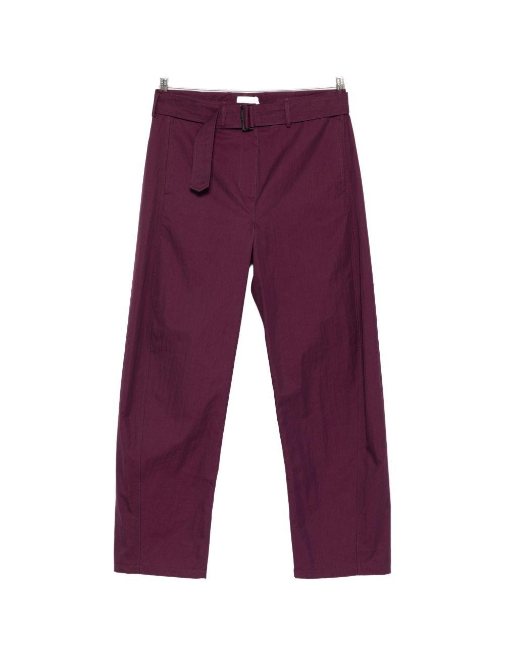 Pantaloni con cintura in bordeaux Magda butrym - donna 