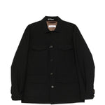 Giacca-camicia con bottoni in nero Grayed - uomo 