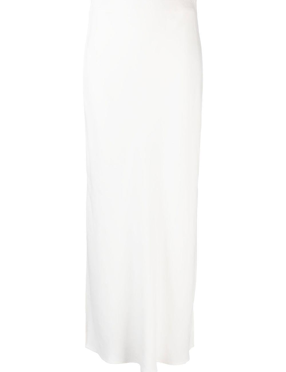 Gonna maxi con spacco in bianco Brunello cucinelli - donna 
