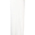 Gonna maxi con spacco in bianco Brunello cucinelli - donna 