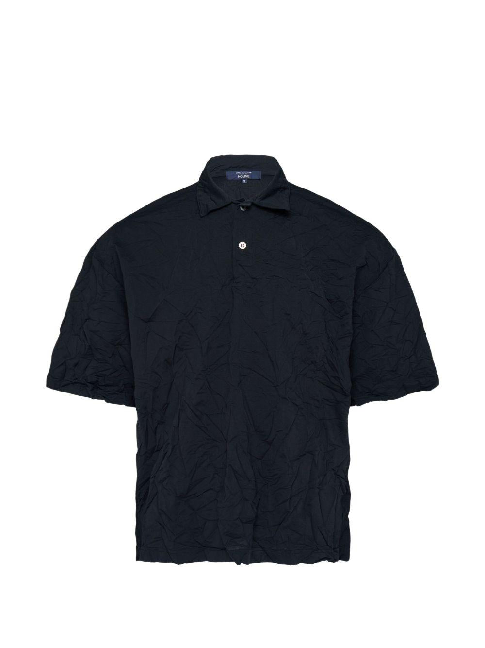 Polo a maniche corte in nero Comme des garcons homme - uomo 