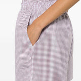 Pantaloncini a quadretti in bianco e marrone A.P.C. - donna 