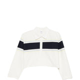 Polo con dettaglio a righe in bianco Re/done - donna 