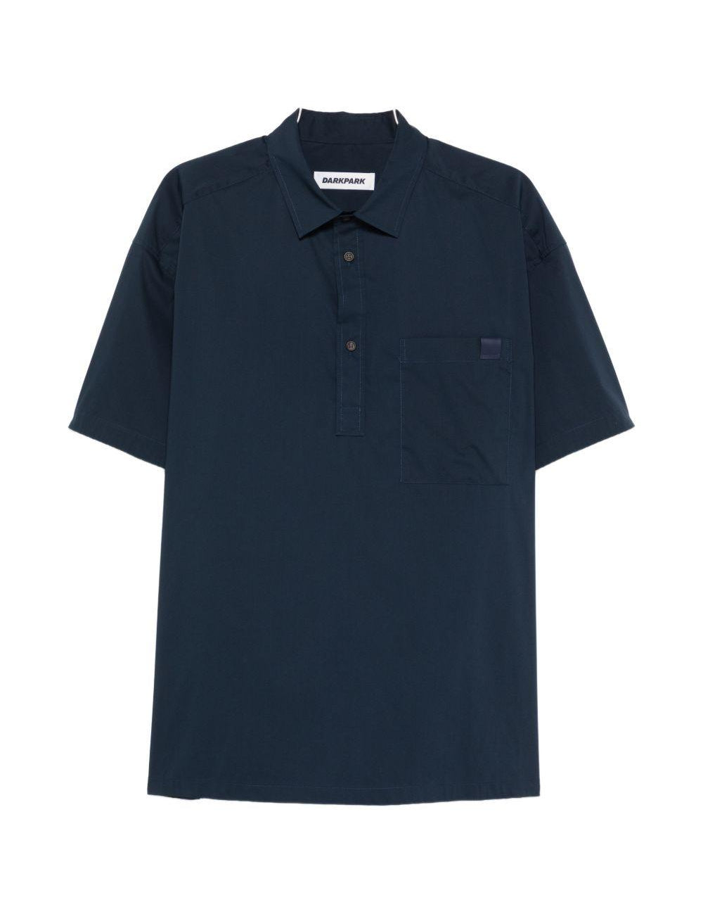 Polo a maniche corte in blu Darkpark - uomo 