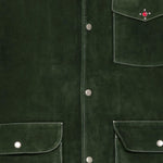 Gicca in suede con tasche in verde Found - unisex 