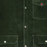 Gicca in suede con tasche in verde Found - unisex 