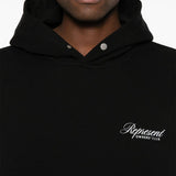 Felpa Owners Club Script con cappuccio in nero Represent - uomo 