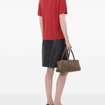 T-shirt Faaa Lds con scollo a V in rosso Loulou de saison - donna 