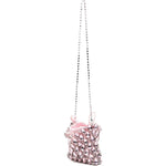 Borsa a tracolla chainmail in rosa Self-Portrait - donna 