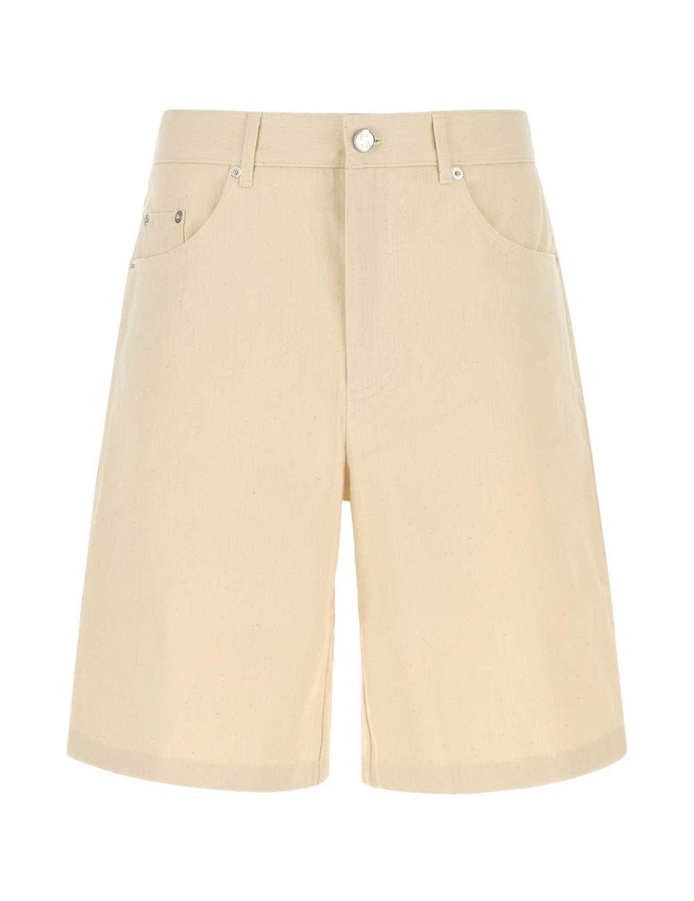 Pantaloncini in twill di jeans in beige Sefr - uomo 