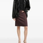 Giacca oversize in vinile in nero Courrèges - donna 
