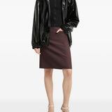 Giacca oversize in vinile in nero Courrèges - donna 