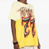 T-shirt con stampa in giallo The attico - donna 