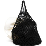 Borsa a mano devana con fiore in nero e beige MAGDA BUTRYM - donna 