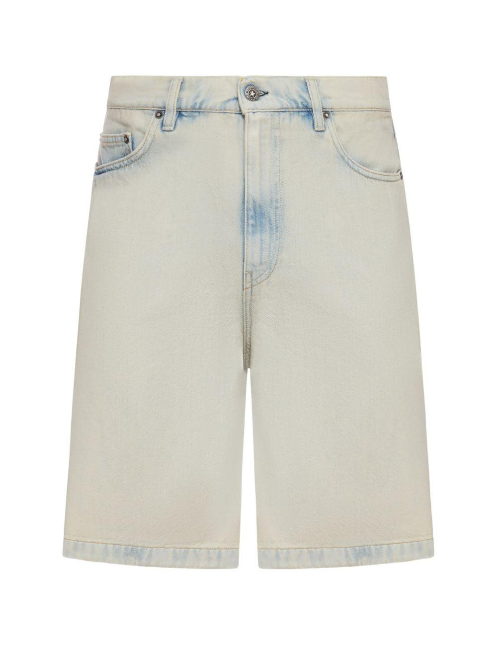 Pantaloncini in denim a cinque tasche in blu Golden goose - uomo 
