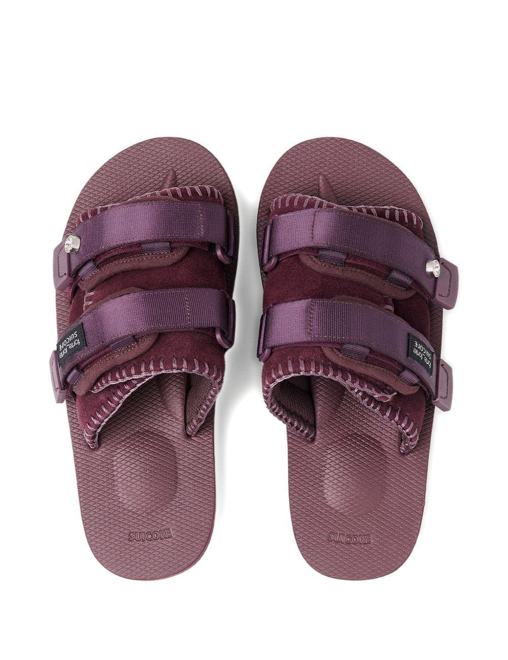 Ciabatte con cinturini in viola Suicoke x forte forte - donna 