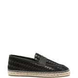 Espadrilles intrecciate a forma di penny in nero Castañer - uomo 