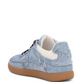 Sneakers con design a inserti in blu 