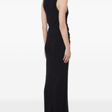Abito lungo con cut-out in nero Sportmax - donna 