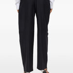 Pantaloni sartoriali a vita media in nero Alexander wang - donna 