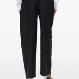 Pantaloni sartoriali a vita media in nero Alexander wang - donna 