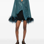 Shorts lamé in nero Oséree - donna 