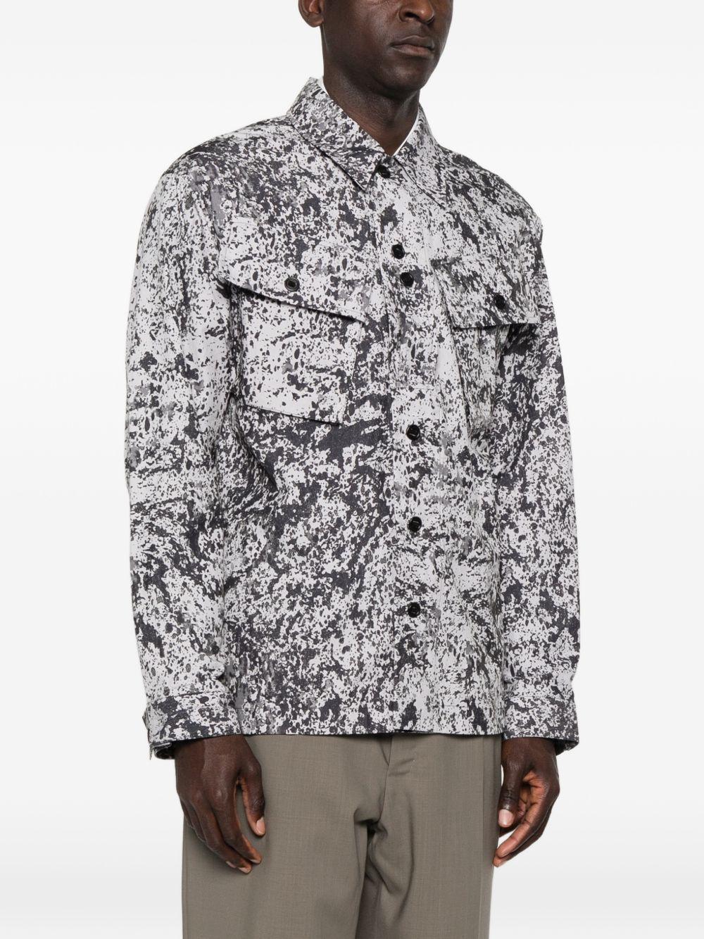 Giacca-camicia a maniche lunghe  in multicolore Oamc peacemaker - uomo 