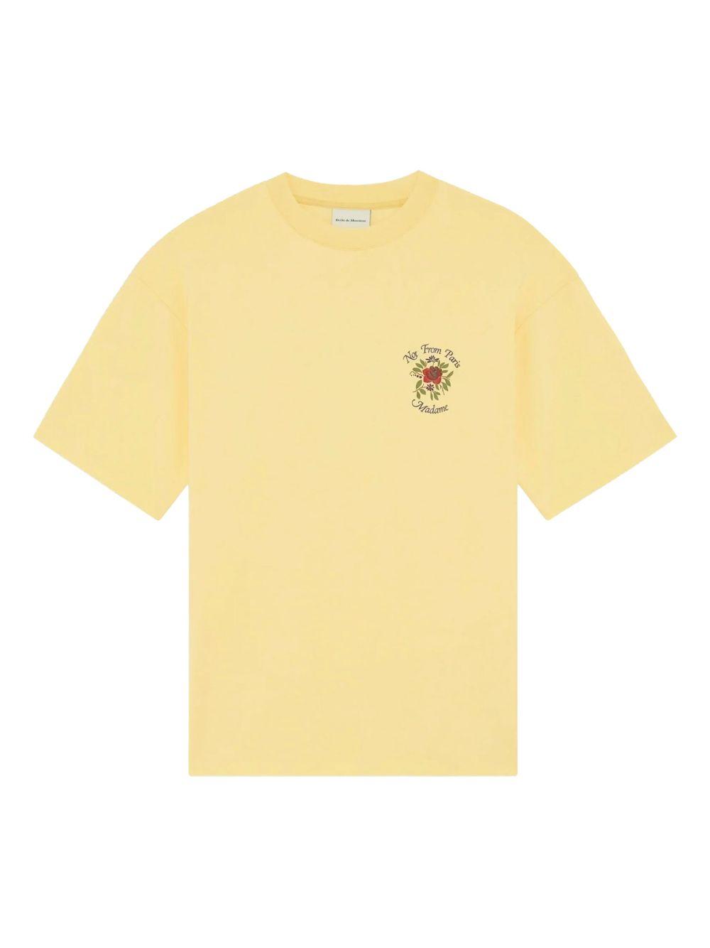 T-shirt a fiori in giallo Drole de monsieur - uomo 