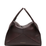 Borsa a mano plie con zip in borgogna Victoria Beckham - donna 