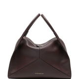 Borsa a mano plie con zip in borgogna Victoria Beckham - donna 