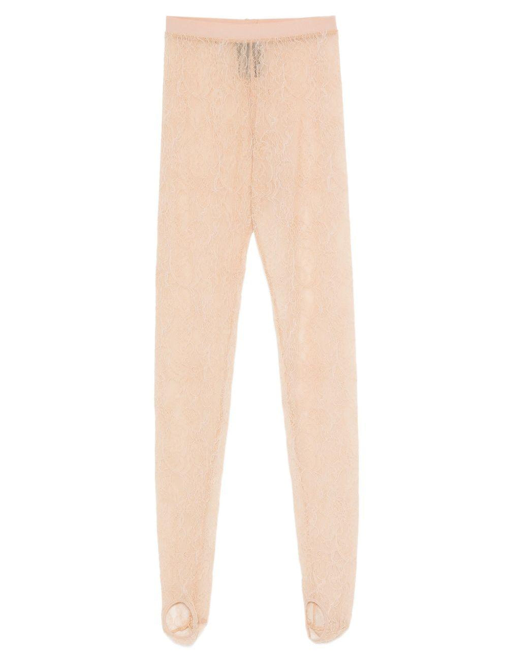 Leggings con staffe in beige Wardrobe.Nyc - donna 