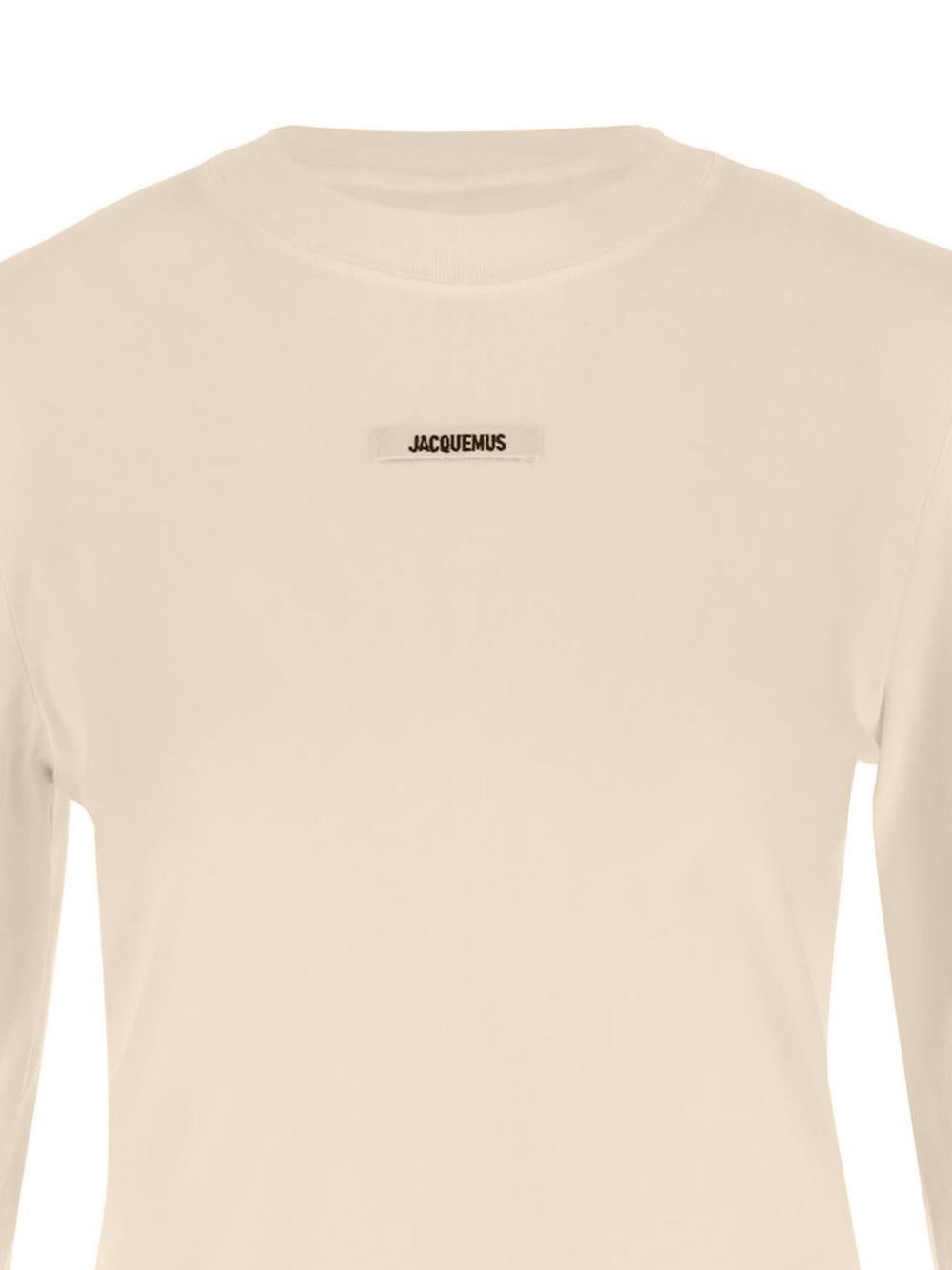 T-shirt a maniche lunghe Le Tshirt Gros Grain in avorio 