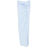 Gonna Zohra con arricciatura in azzurro the andamane - donna 