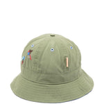 Cappello bucket ricamato in verde Barbour x paul smith - uomo 