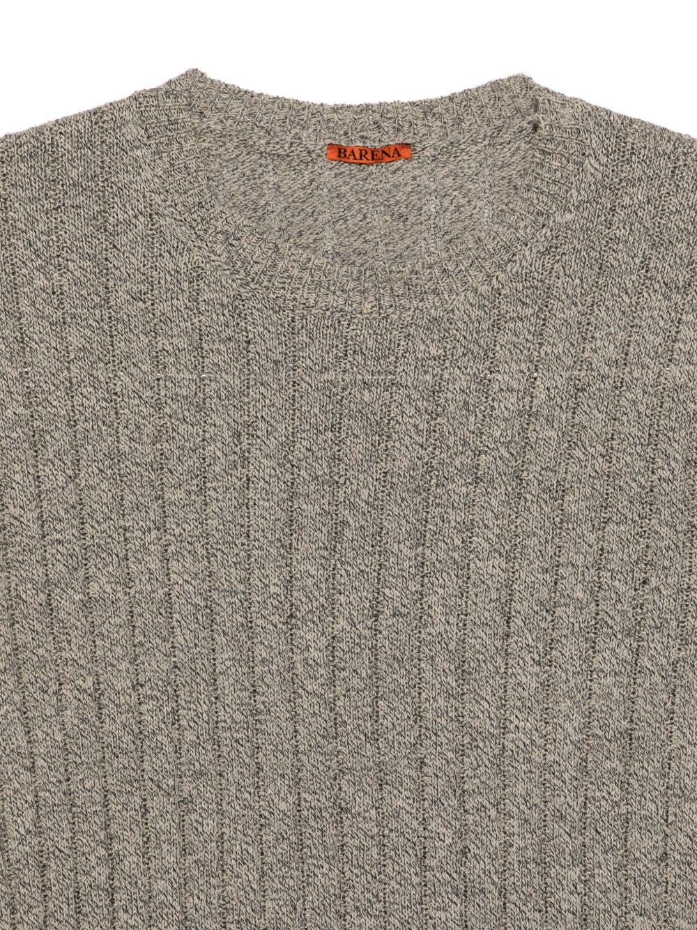 Maglione a coste in grigio Barena Venezia - uomo 