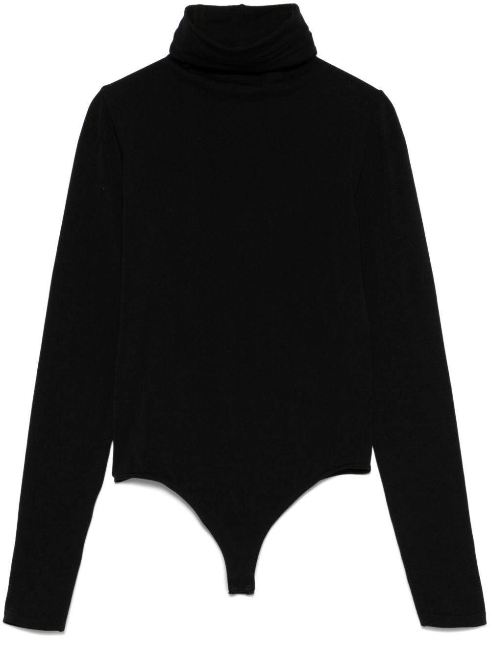 Body a collo alto colorado in nero Wolford - donna 