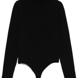 Body a collo alto colorado in nero Wolford - donna 